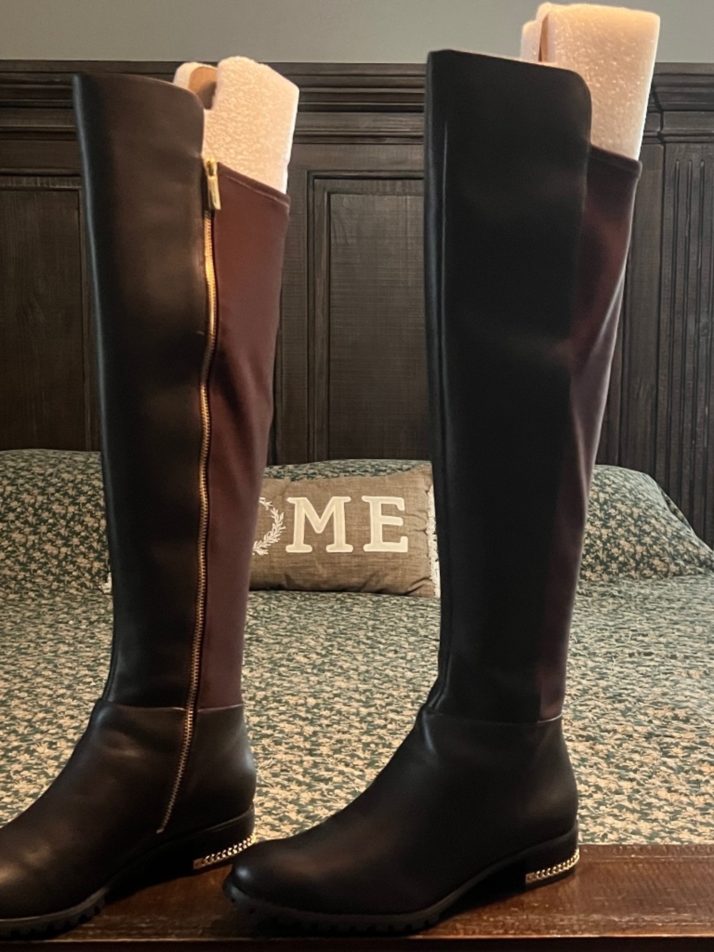 Michael Kors Sabrina Leather Flat Boot